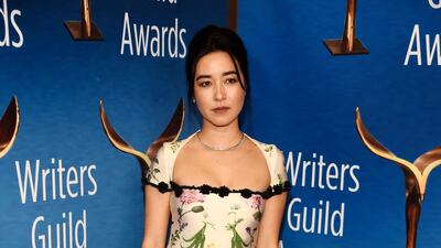Maya Erskine, a cast member in the Hulu streaming series 'PEN15', poses at the 2020 Writers Guild Awards at the Beverly Hilton. AP