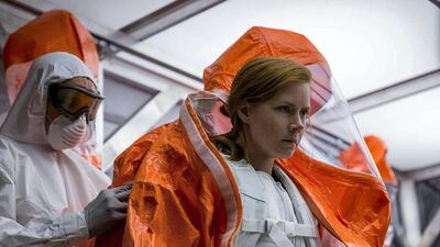 'Arrival' (2016) Do you like sci-fi? Do you like to cry? If so, this might be the film for you. It's a beautiful tale about the choices we make in the face of tragedy. I sat in the cinema trying to blink away tears, unsuccessfully. Ayesha Khan, podcast producer. Paramount Pictures