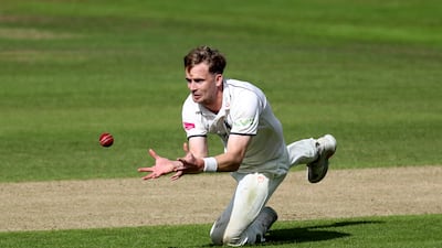 Warwickshire's Craig Miles catches out Harry Duke of Yorkshire during the County Championship match at Headingley on Wedesnday September 15. Getty