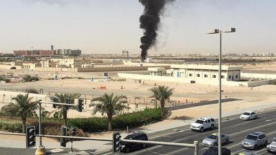 Masdar City officials did not say what had caused the blaze. John Everington / The National