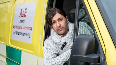 Umran Ali Javaid is driving an ambulance to the Polish-Ukrainian border to distribute supplies to refugees fleeing the Russian invasion. Photo: Glasgow Caledonian University (GCU) / PA