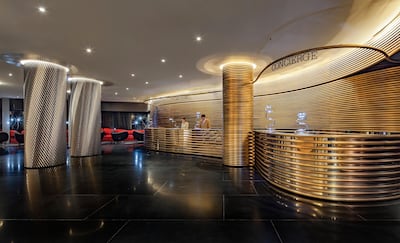 The lobby of The Watergate Hotel, Washington DC. Ron Blunt