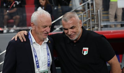 Cosmin Olaroiu, right, was often involved in high-stakes, high-pressure games as UAE coach. EPA