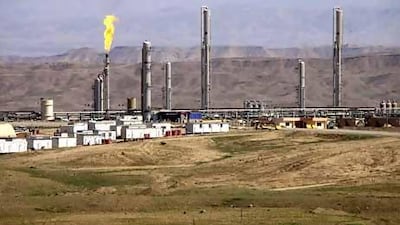 A Dana Gas plant in Iraqi Kurdistan. Payments from the Kurdish Regional Government and Egypt have boosted the Sharjah company's financial health. Reuters
