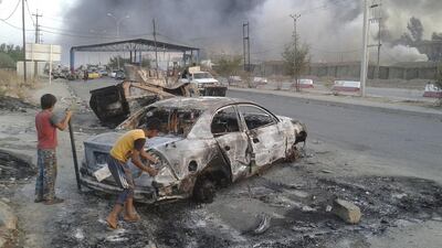Damage caused in Mosul, Iraq by extremists from the Islamic State. A new UAE law will provide "guidance" for certain people who are coerced into joining extremist groups. Reuters