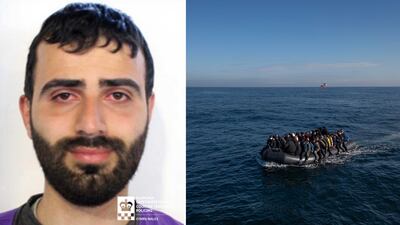 Hakan Barac arrived by small boat but has now been jailed for glorifying ISIS. South Wales Police/PA Wire