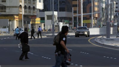 A reader calls for more pedestrian underpasses at busy areas in Abu Dhabi. Ravindranath K / The National