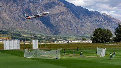 The Pakistan cricket team training at Queenstown Events Centre in New Zealand on Wednesday, December 9. Getty