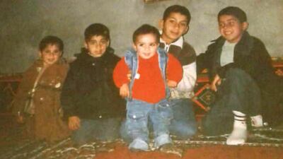 Mohammed Jomaa's children with their cousins before separation. Courtesy Mohammed Jomaa