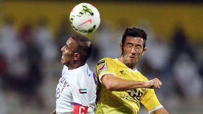 Hugo Viana, right, and Al Wasl finished sixth in the Arabian Gulf League table this season, even on points with fifth-placed Al Nasr. Ashraf Al Amra / Al Ittihad