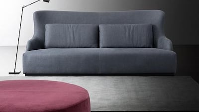 Duke sofa, starting from Dh31,500. Courtesy Meridiani