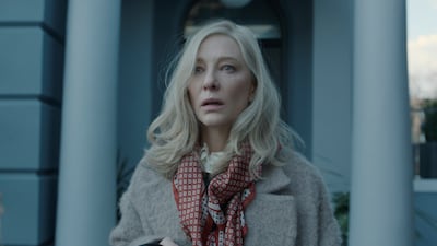 In Disclaimer, Cate Blanchett plays a journalist whose life is upended when she discovers she's the central character in a new book. Photo: Apple TV+