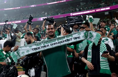 An Al Ahli poses for a photo before the AFC Champions League Elite final at King Abdullah Sports City in Jeddah, Saudi Arabia. Getty Images