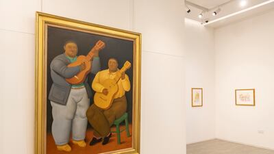Musicos (Musicians) by Fernando Botero (2017)