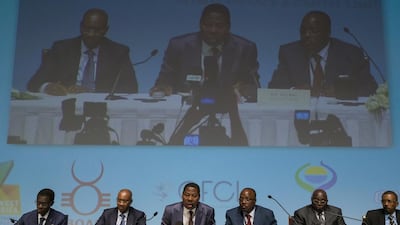 The West Africa Investment Forum at the Madinat Jumeirah conference centre in Dubai. Antonie Robertson / The National