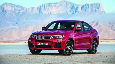 The BMW X4 is quick, accelerating to 100kph in 5.5 seconds, and agile at cornering, but its interior is blighted by its coupé shape. Courtesy Newspress