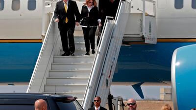 US Secretary of State Mike Pompeo in Lebanon. AFP