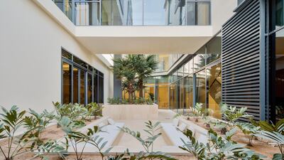 Sleek lines on the exterior of the property. Courtesy Luxhabitat Sotheby's International Realty