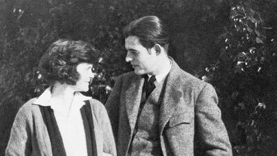 The American author Ernest Hemingway and his first wife, Hadley, in Switzerland in 1922. There would be three more marriages in his lifetime. AP Photo