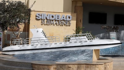 A model of a Sindbad Submarines vessel. Reuters