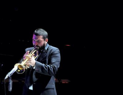 Ibrahim Maalouf performs live at the Louvre Abu Dhabi in Abu Dhabi in 2017. Satish Kumar for the National