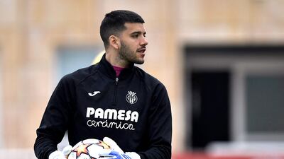 Villarreal's Geronimo Rulli during training. Reuters