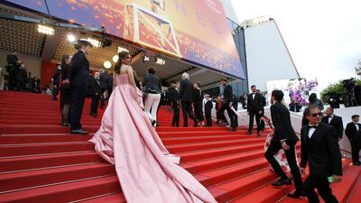 Dorra Zarrouk attends the screening of 'A Hidden Life' during the Cannes Film Festival on May 19, 2019. Reuters