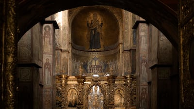 The Saint Sophia Cathedral in Kyiv is a Unesco World Heritage Site. AP