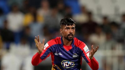 Mohammad Amir bowled a stellar Super Over against Multan to secure Karachi's passage to the PSL final. Chris Whiteoak / The National