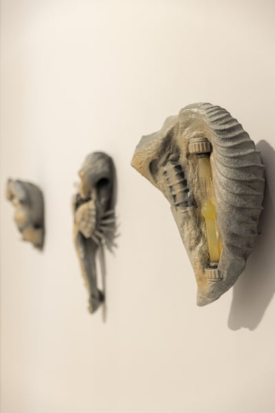 Works from Nour Elbery's Set Dressing for an Afterimage. Photo: NYUAD