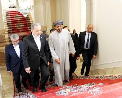 Iran's Foreign Minister Abbas Araghchi meets Oman's Foreign Minister Badr Albusaidi in Tehran. Photo: Iranian Foreign Ministry