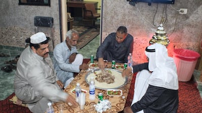 Bedouins in the Sinai break their fast during Ramadan. Yusri Mohammad