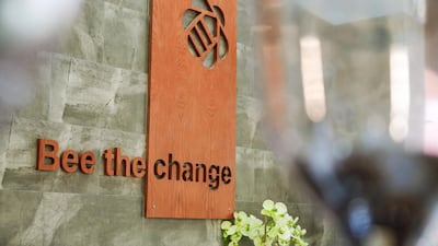 The cafe is a part of the Bee the Change project by the Zayed Higher Organisation for People of Determination. Photo: Victor Besa/ The National
