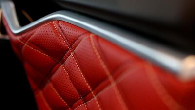 The interior of the Tesla Model S P90D at Deals on Wheels. Satish Kumar / The National