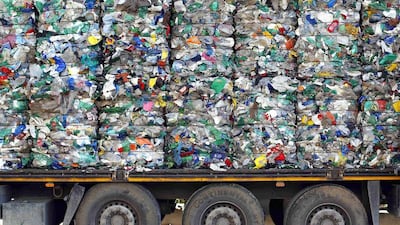 A truck loaded with waste is seen at the Malagrotta landfill in December 2013. Italian businessman Manlio Cerroni, who faces trial over allegations he monopolised trash disposal in and around the Italian capital using a web of companies and individuals. Alessandro Bianchi / Reuters