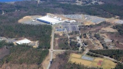An aerial view of the microchip manufacturer GlobalFoundries' New York fabrication plant. The company is owned by Abu Dhabi's Atic. Photo courtesy GlobalFoundries