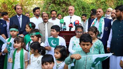 Mr Tirmizi gives a speech. Photo: Pakistan Embassy Abu Dhabi