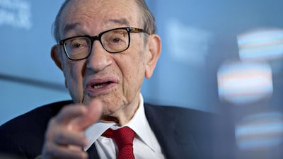 Alan Greenspan believes that the world is facing tricky times and that the answer is to raise retirement ages. Photographer: Andrew Harrer/Bloomberg