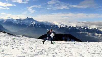 Grace Staberg, of the United States, competes in the women's ski mountaineering during Day 1 of the Lausanne 2020 Winter Youth Olympics on Friday, January 10. Getty