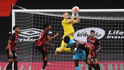 BOURNEMOUTH RATINGS: Aaron Ramsdale - 6: A quiet night as Spurs failed to muster a shot on target. AFP