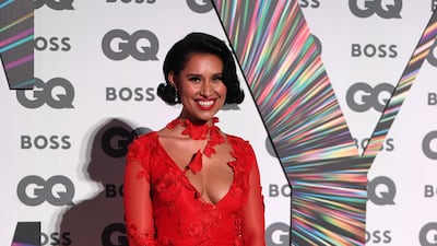 Raye attends the GQ Men of the Year Awards at the Tate Modern on September 1, 2021 in London, England. EPA