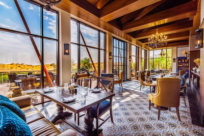 Farmhouse by Syrco in Ras Al Khaimah has views of the surrounding dunes. Photo: The Ritz-Carlton Ras Al Khaimah Al Wadi Desert