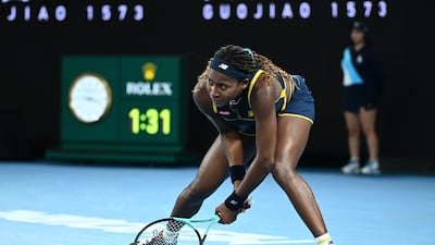 Coco Gauff could not repeat her US Open final victory over Aryna Sabalenka. EPA