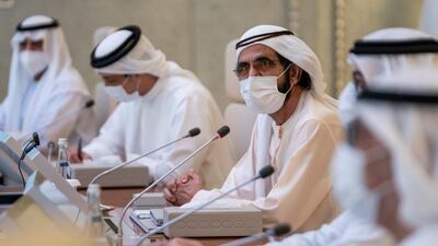 Sheikh Mohammed said the meeting approved federal structures for the ministries of Economy, Culture, Energy and Industry and approved new laws to develop private education in the country