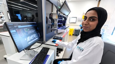 The Abu Dhabi Biobank is central to the capital's vision for the future of healthcare. Victor Besa / The National
