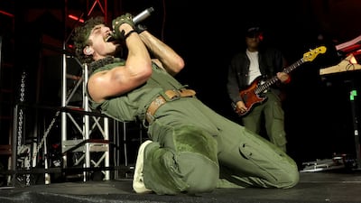 The performance in Abu Dhabi will mark Benson Boone's UAE debut. Getty Images