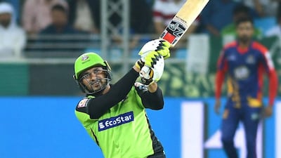 Lahore Qalanadars batsman Sohail Akhtar scored 39 runs off 25 balls.