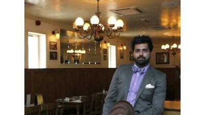 Hisham Wyne, a Dubai-based writer, founded the debut comedy event One Night Standup, which shows tonight in Dubai at 8pm. Jeffrey E Biteng / The National