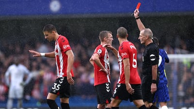 James Ward-Prowse – 5. Buried a trademark penalty to earn Southampton parity but was given his marching orders after VAR deemed his ankle-cruncher on Jorginho worthy of red. It proved a pivotal moment as Chelsea poured forward to win the game. Getty