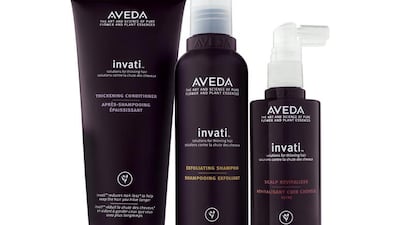 Aveda Invati collection. Courtesy Aveda